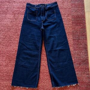 Zara Wide-Leg Blue Jeans